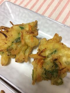 大葉&玉葱&人参のかき揚げ-レシピのメイン写真