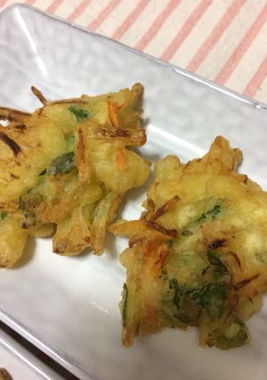 大葉＆玉葱＆人参のかき揚げ-レシピのメイン写真