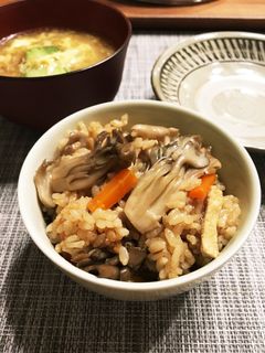 ヘルシー!舞茸たっぷり炊き込みご飯-レシピのメイン写真