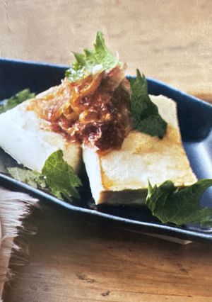 ネギかつお醤油たれの豆腐-レシピのメイン写真
