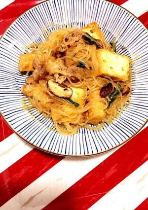 厚揚げと春雨でピリ辛味噌ダレ炒め-レシピのメイン写真