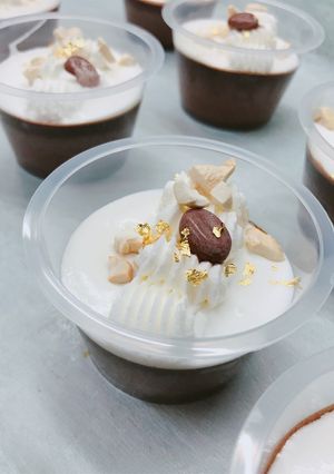 混ぜて焼くだけ☆簡単！チョコレートプリン-レシピのメイン写真
