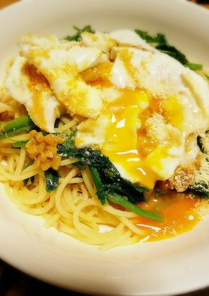 セルバチコ(ルッコラ)の納豆パスタ-レシピのメイン写真