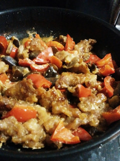 豚肉とナスとパプリカの味噌炒め-レシピのメイン写真
