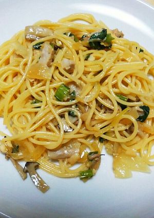 すぐ出来る！キノコ和風醤油パスタ-レシピのメイン写真
