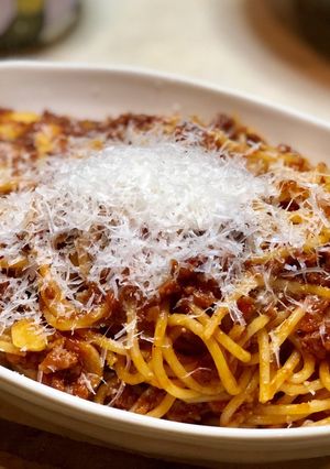 濃厚絶品☆ニンニクミートソースパスタ-レシピのメイン写真