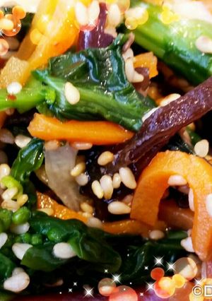 冷蔵庫のお片付けに＼野菜炒めごま和え／-レシピのメイン写真