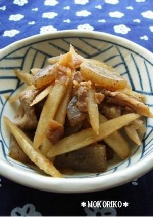 豚肉とごぼうの梅煮-レシピのメイン写真