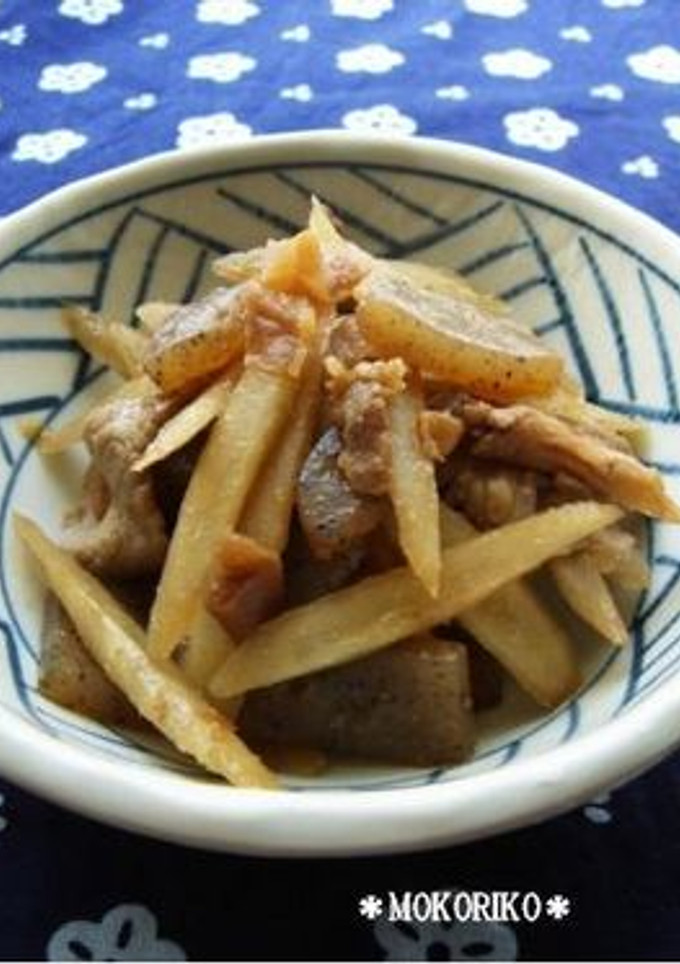 豚肉とごぼうの梅煮-レシピのメイン写真