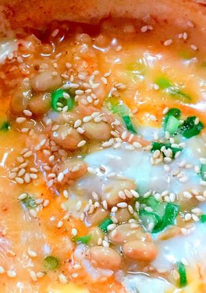 キムチーズ納豆雑炊-レシピのメイン写真