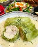 鶏肉と高野豆腐のロールキャベツ
