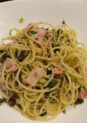 ふきのとうのペペロンチーノ-レシピのメイン写真