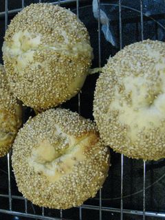 ごぼうチーズ入り胡麻ベーグル-レシピのメイン写真