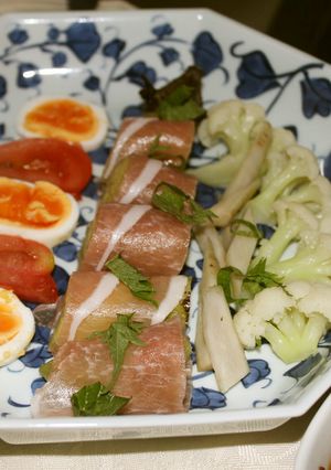 焼きナスと生ハムのカルパッチョ-レシピのメイン写真
