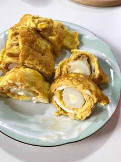 チーズちくわのだし巻き卵-レシピのメイン写真