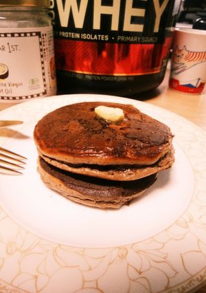 プロテインパンケーキ-レシピのメイン写真