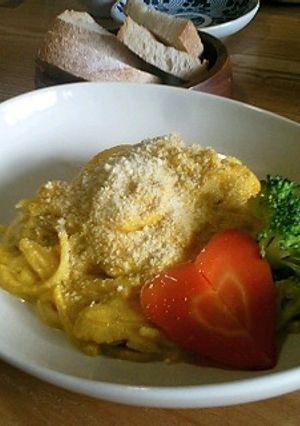 豆腐でカボチャのクリームパスタ☆-レシピのメイン写真