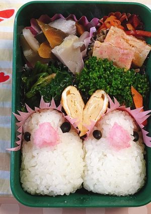 おともだち？白文鳥さん弁当-レシピのメイン写真