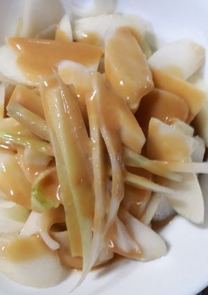 海蘊と独活の辛子酢味噌-レシピのメイン写真