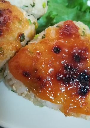 甘く香ばしい鯛みその焼きおにぎり-レシピのメイン写真