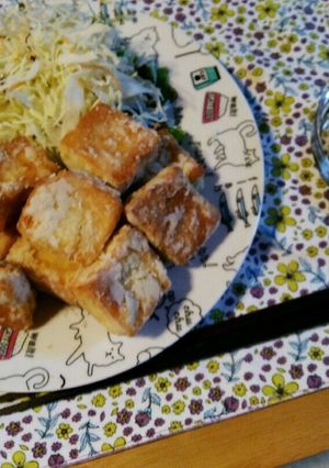 高野豆腐でなんちゃってチキンナゲット❤-レシピのメイン写真