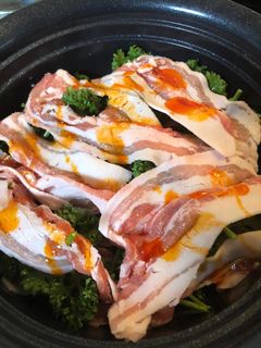パセリと豚肉の蒸し鍋-レシピのメイン写真