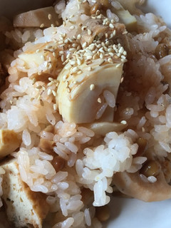 納豆とたけのこのケチャップまぜご飯-レシピのメイン写真