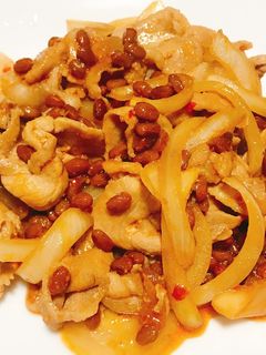 納豆豚肉炒め-レシピのメイン写真