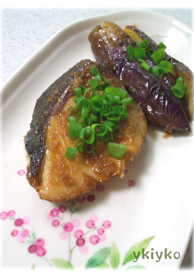 ぶりと茄子の照り酢焼き-レシピのメイン写真