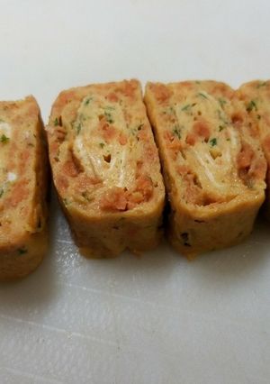 鮭とパセリの卵焼き（冷凍保存可能）-レシピのメイン写真