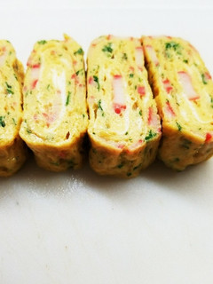 カニかま&パセリの卵焼き(冷凍保存可能)-レシピのメイン写真