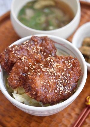 チキンの甘辛ソースカツ丼-レシピのメイン写真