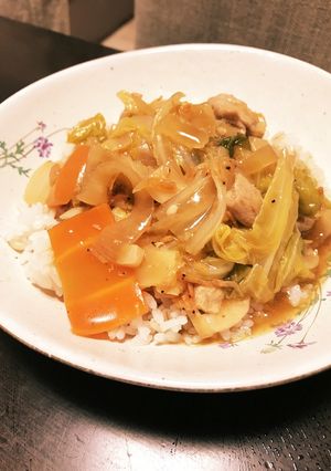 春キャベツたっぷり！干しエビで中華丼-レシピのメイン写真