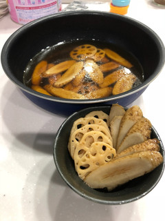 ゴボウとレンコンの揚げ漬け-レシピのメイン写真