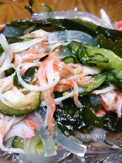 ◆葛切りと胡瓜のさっぱり酢の物◆-レシピのメイン写真