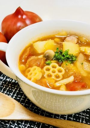 トマト消費・簡単ミネストローネ-レシピのメイン写真