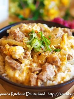 簡単がっつり★柚子こしょう卵とじ豚丼!-レシピのメイン写真