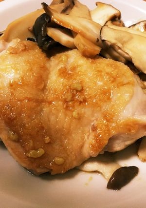 鶏肉とキノコのソテー わさび醤油仕立-レシピのメイン写真