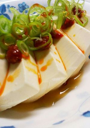 簡単冷奴　家にある調味料で1分で韓国風に-レシピのメイン写真