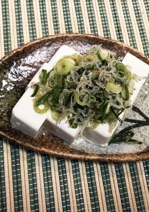 冷奴♡ネギごま塩だれ♡お豆腐-レシピのメイン写真