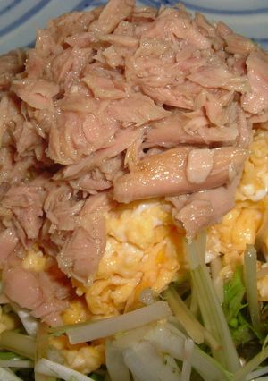水菜もりもり食べちゃうサラダ-レシピのメイン写真