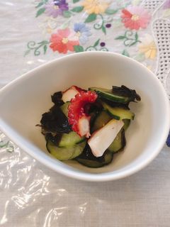 キュウリとワカメの酢の物-レシピのメイン写真