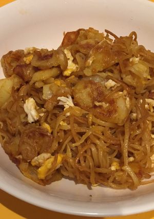じゃがいもと卵の坦々麺風かた焼きそば-レシピのメイン写真