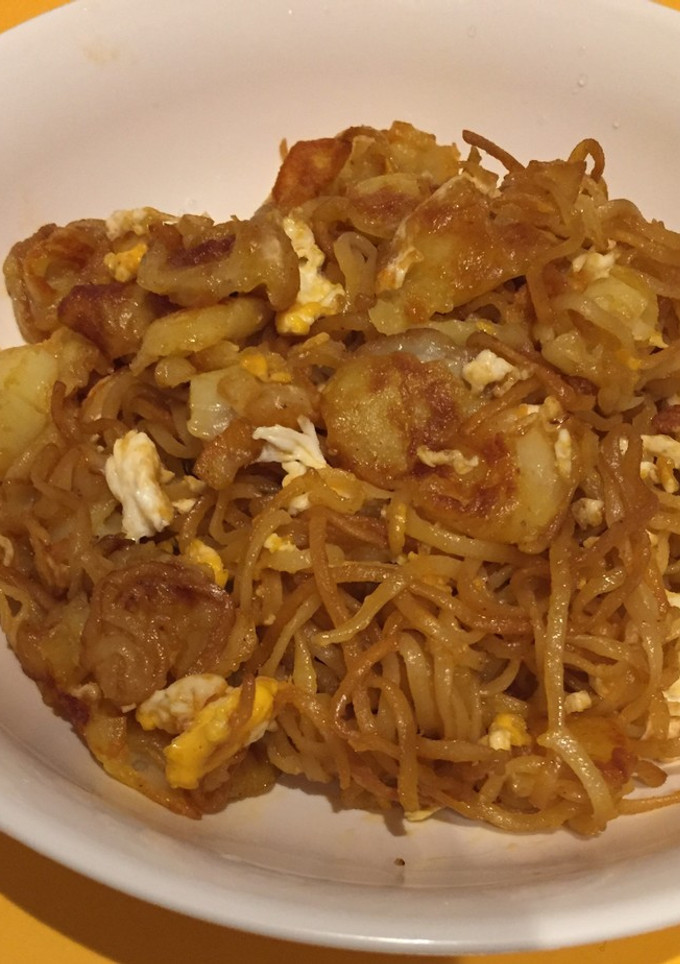 じゃがいもと卵の坦々麺風かた焼きそば-レシピのメイン写真