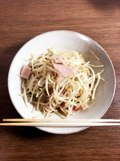 もやしとベーコンのタレ風味-レシピのメイン写真