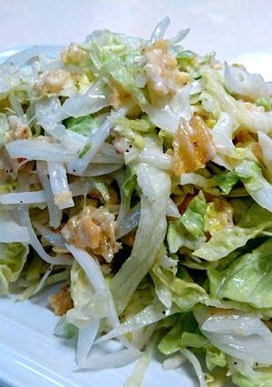 斬新☆【レタスと新玉葱のポテチサラダ】-レシピのメイン写真