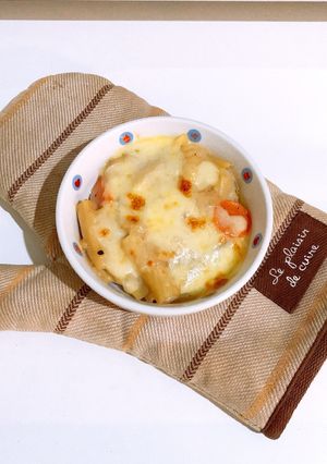 フライパンで簡単！マカロニグラタン-レシピのメイン写真