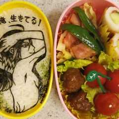A picture of キャラ弁当 弱虫ペダル 真波山岳.