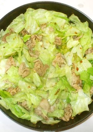 豚肉とキャベツの豆豉炒め♪簡単材料2つ-レシピのメイン写真