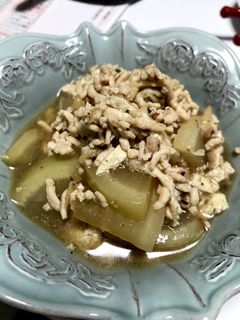 お弁当や作り置きに♡大根と鶏そぼろの煮物-レシピのメイン写真